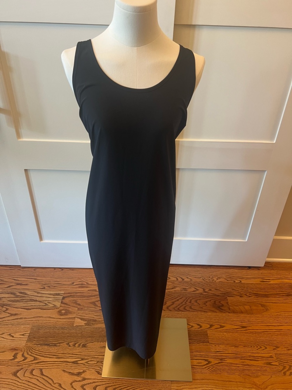 NWT- Athleta Black Presidio Traveler Maxi Dress- Size Large - Picture 4 of 10